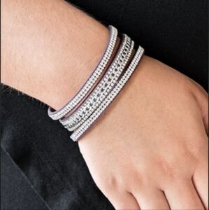 Paparazzi Rollin' in Rhinestones Purple Urban Bracelet